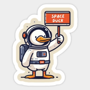 Space Duck Sticker